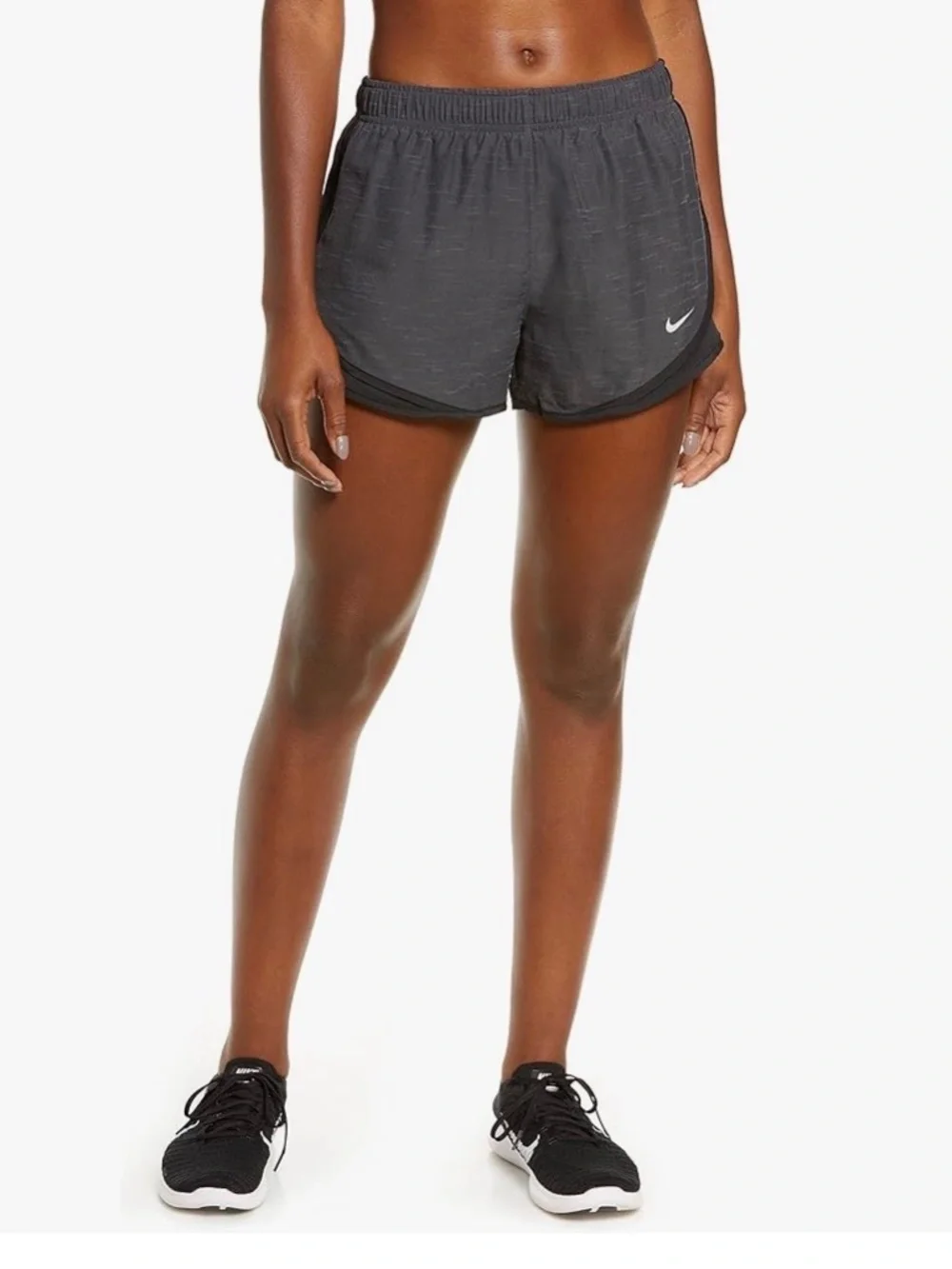 Nike Tempo Dri-FIT Brief-Lined Running Shorts — Size Medium, Heather Grey, EUC